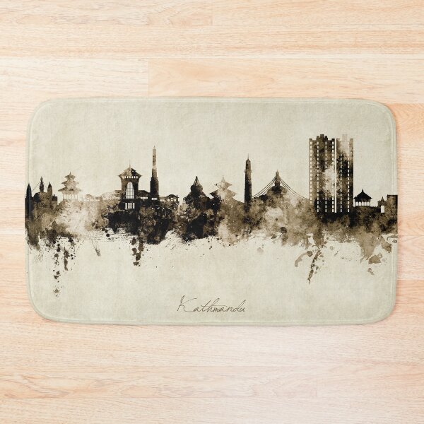 Item preview, Kathmandu Nepal Skyline designed and sold by ArtPrints.