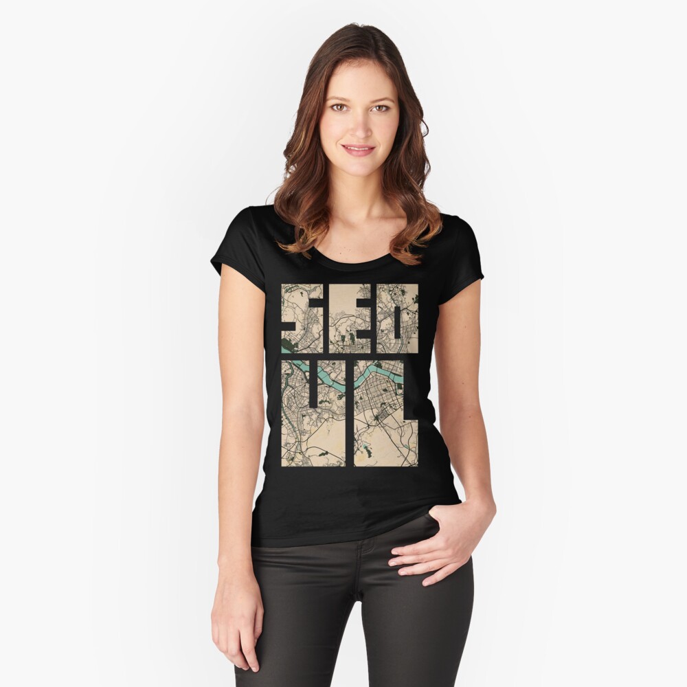 Item preview, Fitted Scoop T-Shirt designed and sold by deMAP.