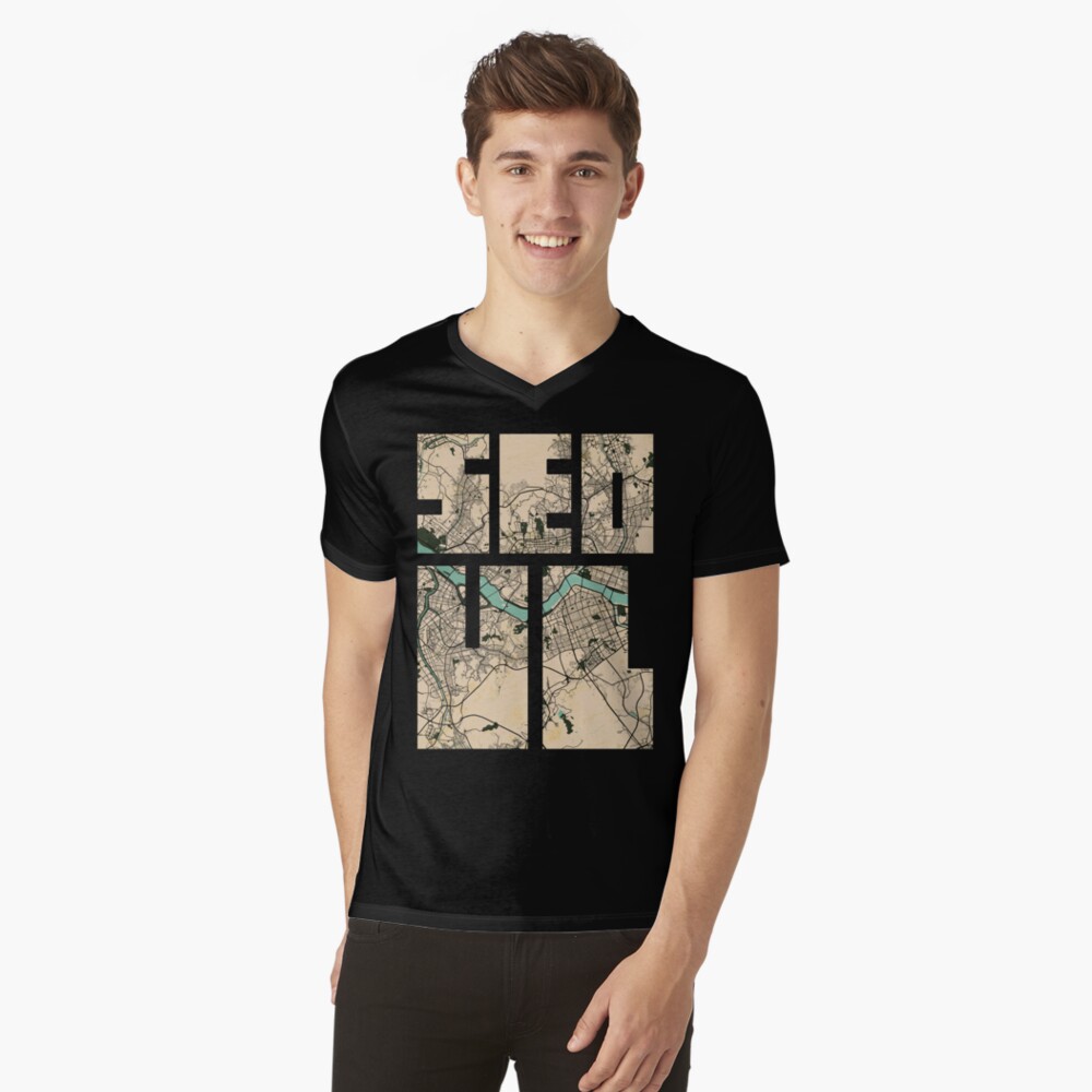 Item preview, V-Neck T-Shirt designed and sold by deMAP.
