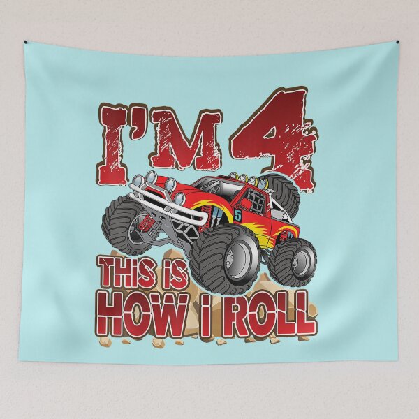 Item preview, I'm 4 This Is How I Roll' Awesome Truck Gift  designed and sold by SaltyFNG.