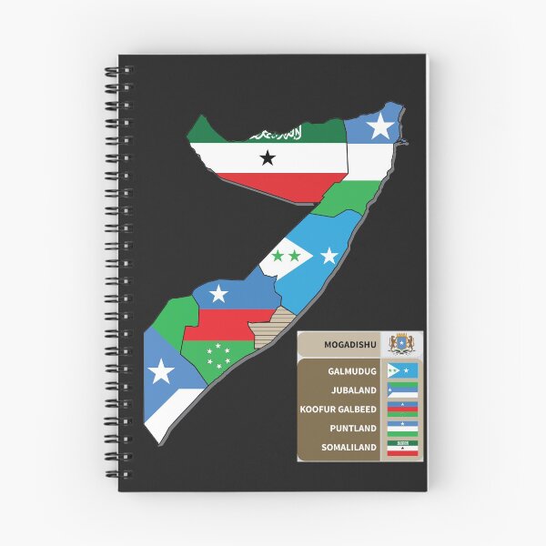 Item preview, Somali States: A Politcal Map designed and sold by VintageSomalia.