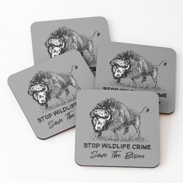 Item preview, Stop Wildlife Crime, save the Bison, Awesome gift for bison lovers and friends  designed and sold by abdelhak2005.