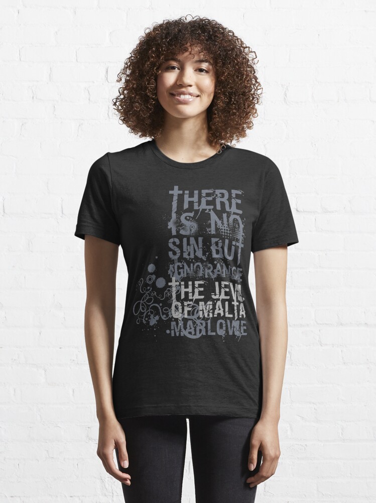 Thumbnail 6 of 7, Essential T-Shirt, Marlowe Jew of Malta Quote designed and sold by Styled Vintage.