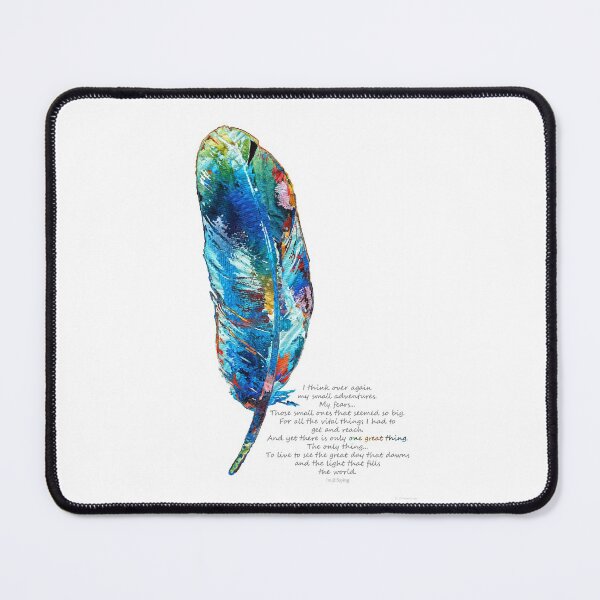 Item preview, One Great Thing - Colorful Feather Art - By Sharon Cummings designed and sold by Sharon Cummings Art.