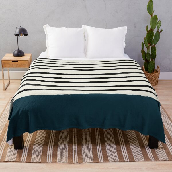 Item preview, Dark Teal x Stripes designed and sold by Leah Flores.