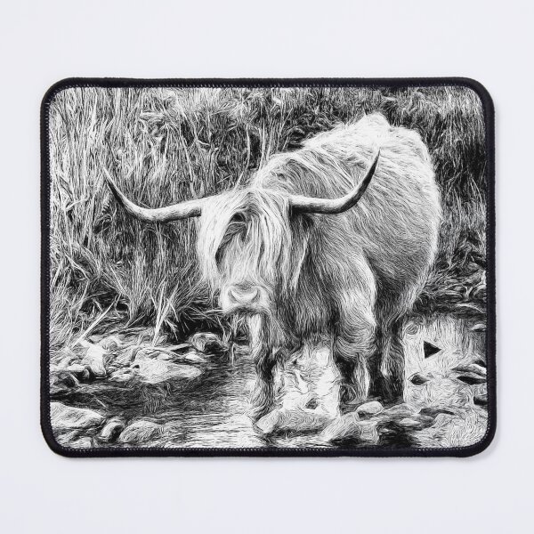 Item preview, Highland Cow Sketch Ballygown Isle of Mull. Scotland. designed and sold by PhotosEcosse.