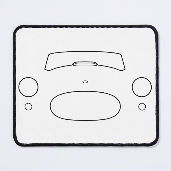 Item preview, AC Cobra classic car outline graphic (black)  designed and sold by soitwouldseem.