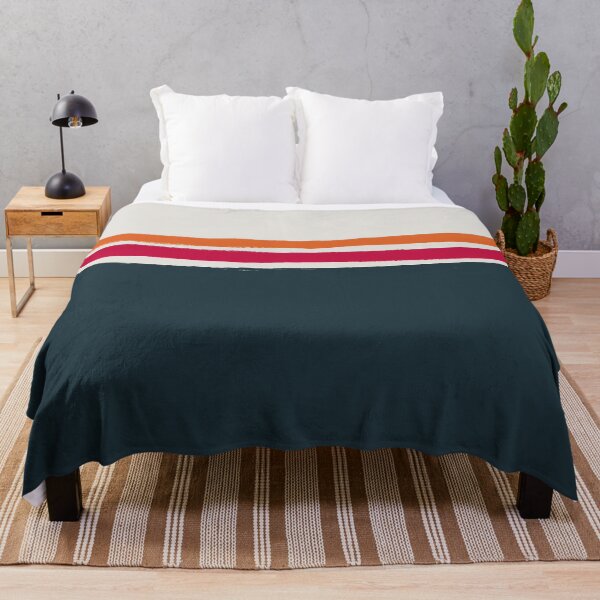 Item preview, Dark Turquoise and Sunset Stripes designed and sold by Leah Flores.
