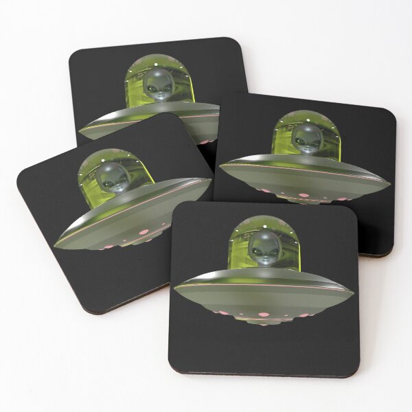 Item preview, UFO alien (lime) designed and sold by Cosmonauteur.
