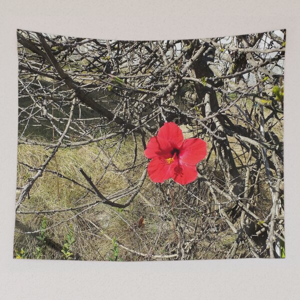 Item preview, Being Alive - Red Hibiscus Flower designed and sold by Anna Lemos.