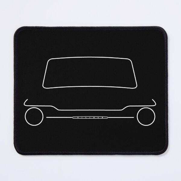 Item preview, Hillman Imp Mark III outline graphic (white) designed and sold by soitwouldseem.