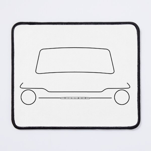 Item preview, Hillman Imp Mark III outline graphic (black) designed and sold by soitwouldseem.