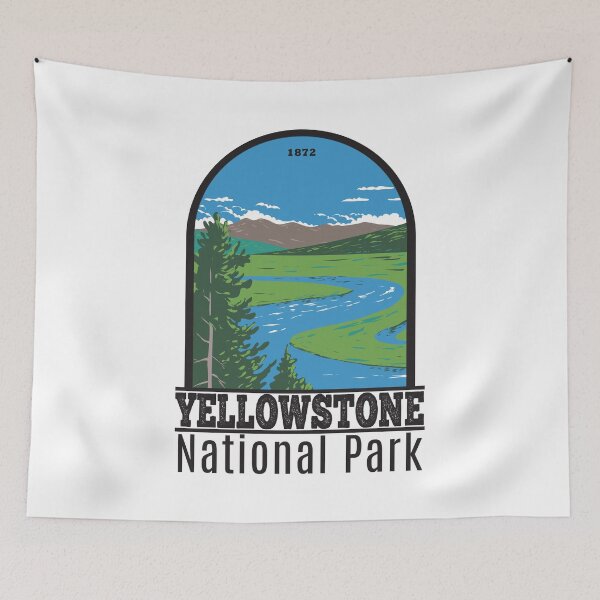 Item preview, Yellowstone National Park Hayden Valley designed and sold by KrisSidDesigns.