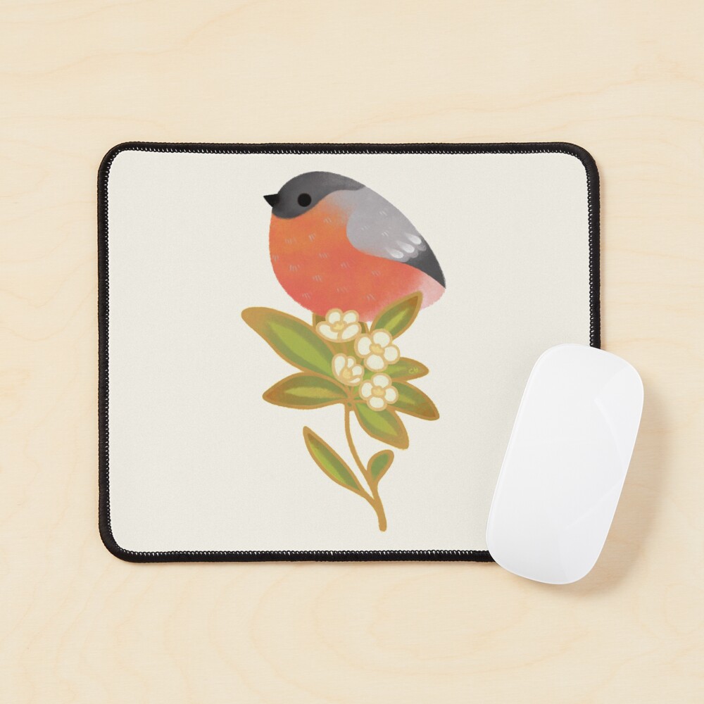 Eurasian bullfinch 2 Mouse Pad