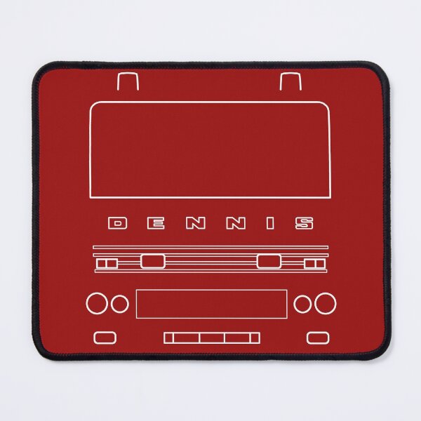 Item preview, Classic Dennis fire engine outline graphic (white)  designed and sold by soitwouldseem.
