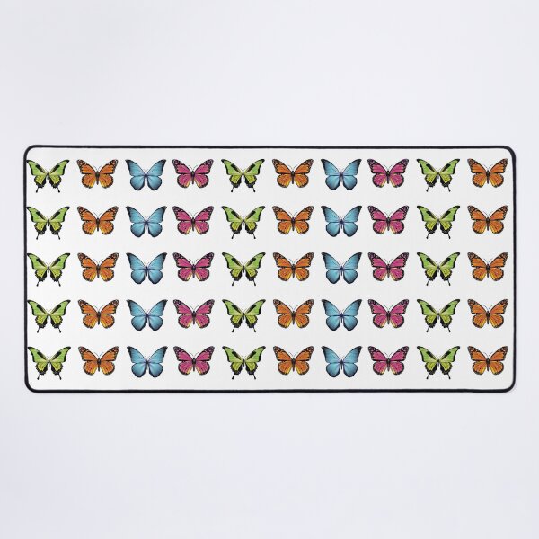 Butterfly Design Desk Mat