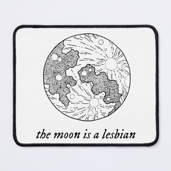 Item preview, The Moon Is A Lesbian - Black designed and sold by magicae.