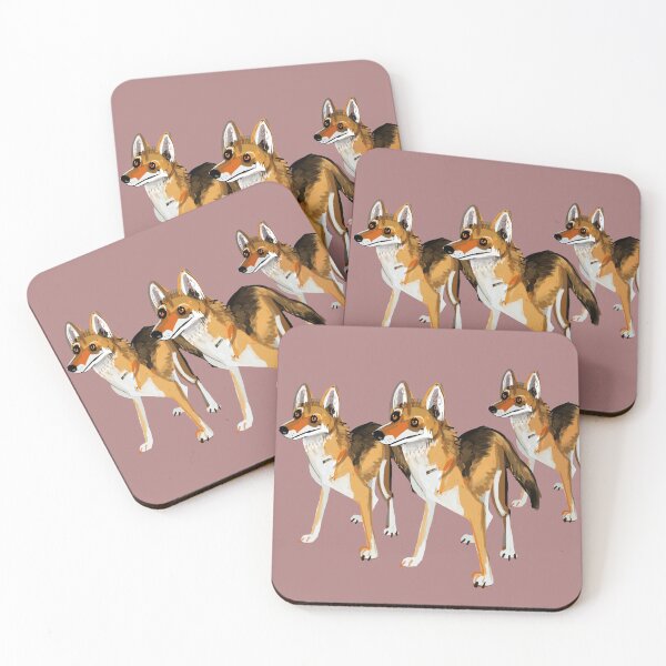 Item preview, Senegalese wolf in pink designed and sold by belettelepink.
