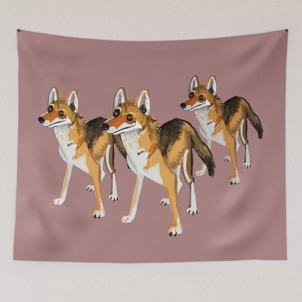Item preview, Senegalese wolf in pink designed and sold by belettelepink.