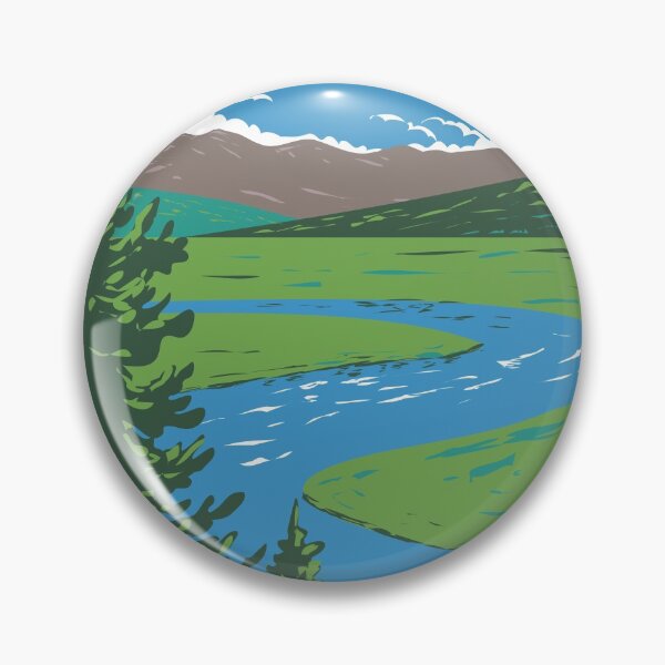 Item preview, Yellowstone National Park Hayden Valley Vintage designed and sold by KrisSidDesigns.