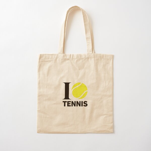 Me encanta el logo de tenis | Grand Slam Bolsa de algodón