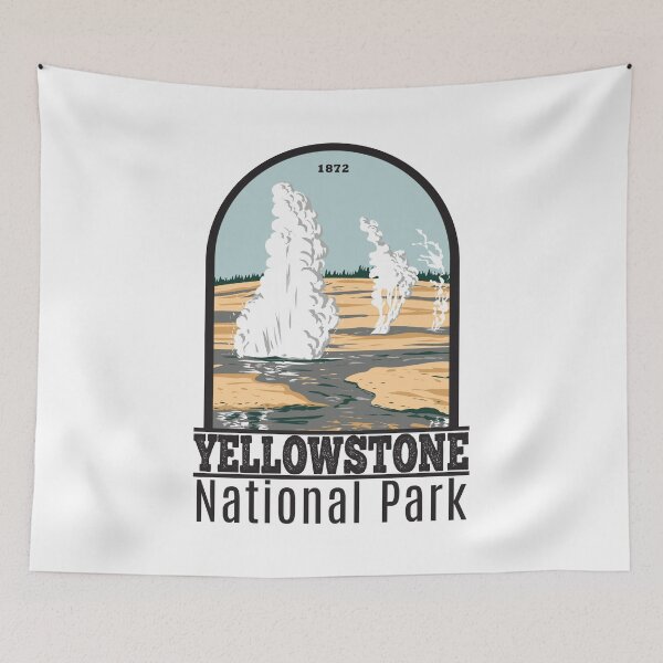 Aperçu de l'œuvre Parc national de Yellowstone Bassin du Geyser Norris créée et vendue par KrisSidDesigns.