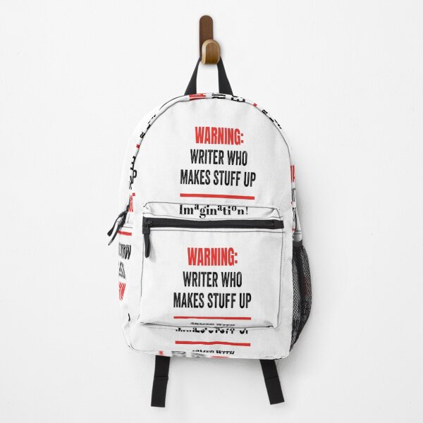 Item preview, Warning: Writer who Makes Stuff Up! Armed with Imagination! designed and sold by TJHstudio.
