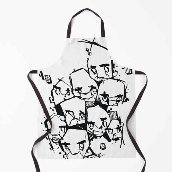 Item preview, Stylized Oneline Faces (black + white) designed and sold by Markus Haertel.
