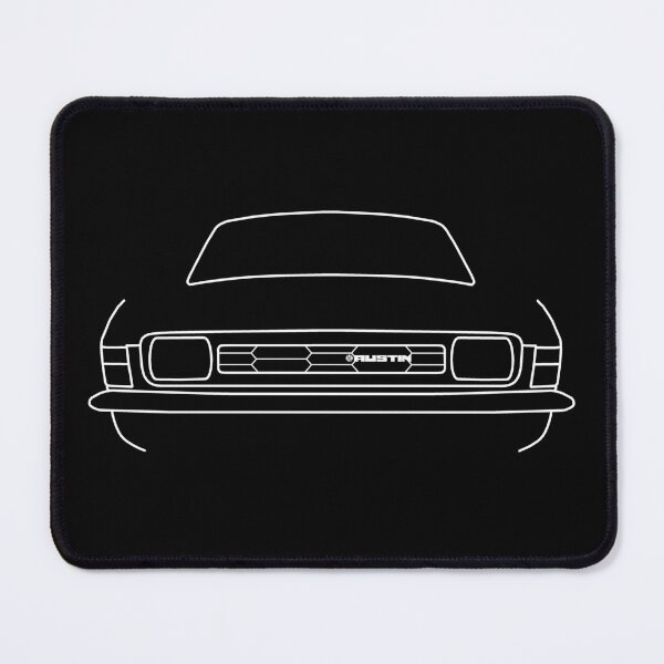 Item preview, Austin Allegro classic car outline graphic (white) designed and sold by soitwouldseem.