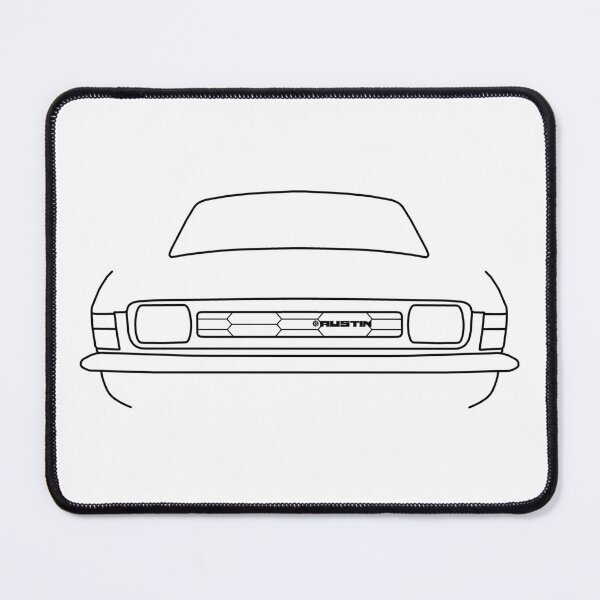 Item preview, Austin Allegro classic car outline graphic (black) designed and sold by soitwouldseem.