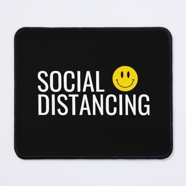 Item preview, Social Distancing | Happy Face | Black | designed and sold by HappyFaceCo.