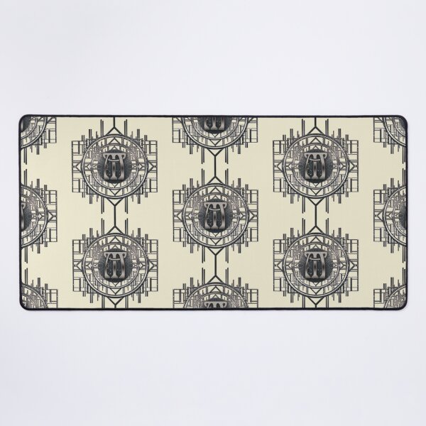 Item preview, Letter M Silver Glamor Art Nouveau Vintage Initials designed and sold by Xarah.