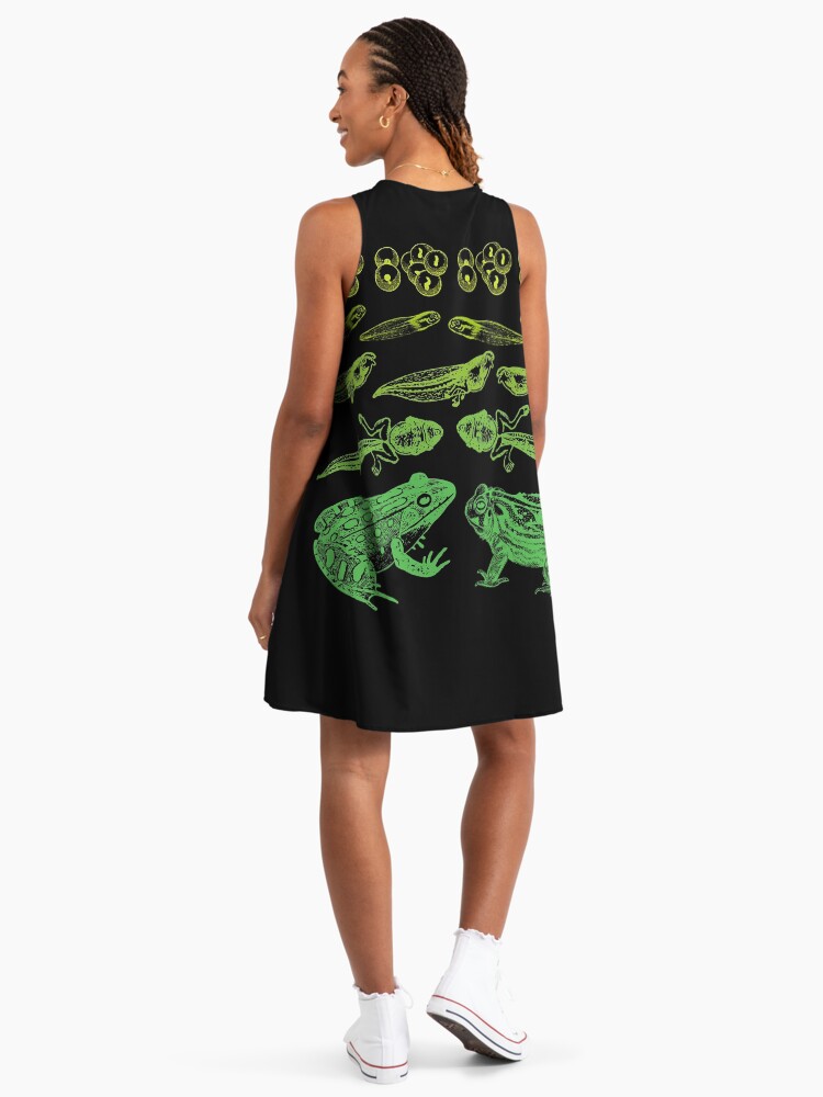 Vintage Frog Tadpole Life Cycle: A Gremlincore Goblincore Design for  Biology Teachers, Nature Students and Amphibian Art Enthusiasts" A-Line  Dress for Sale by MinistryOfFrogs | Redbubble