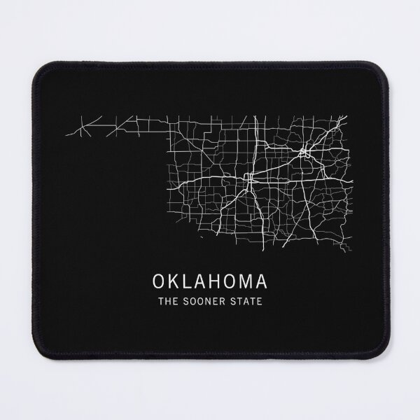 Item preview, Oklahoma State Road Map designed and sold by clarkstpress.
