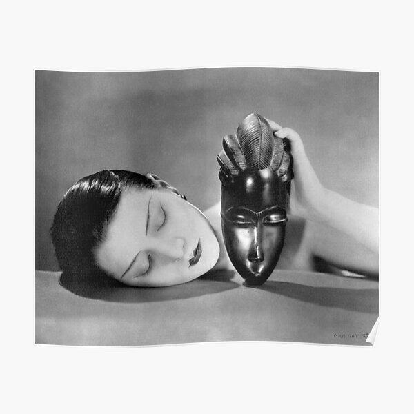 Black and white man ray Poster