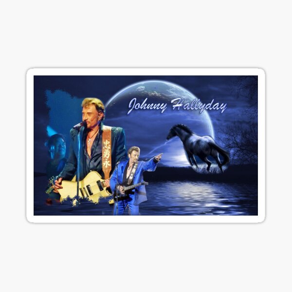 Hommage à Johnny Hallyday Sticker