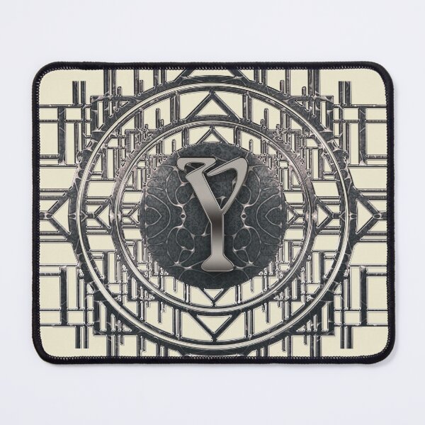 Item preview, Burlesque Art Nouveau Initials Artdeco Vintage Alphabet Letter Y designed and sold by Xarah.