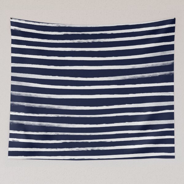 Item preview, Navy x White Stripes designed and sold by Leah Flores.