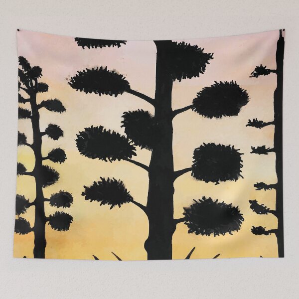 Item preview, 'Sunset Atmosphere' - Hand Drawn Landscape Design designed and sold by TaltalimDesign.