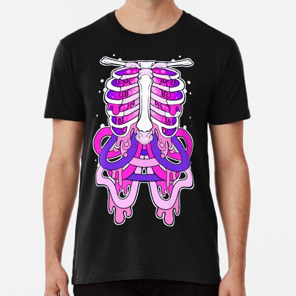 Camiseta Manga Larga Costillas Esqueleto Eol Camiseta Manga Larga Costillas Esqueleto Eol