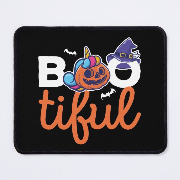 Item preview, Bootiful Halloween Funny Unicorn Pumpkin lantern witch hat Kawaii designed and sold by Mad-Minds.