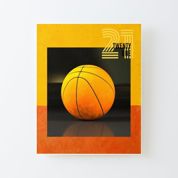 Basketball 21 Canvas Mounted Print
