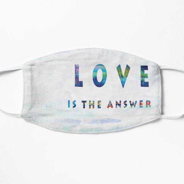 Love Is The Answer In Color Flat Mask