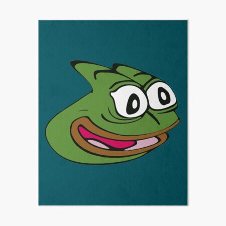 Pepega in HD Twitch Emote  Art Board Print for Sale by Reboot Designs