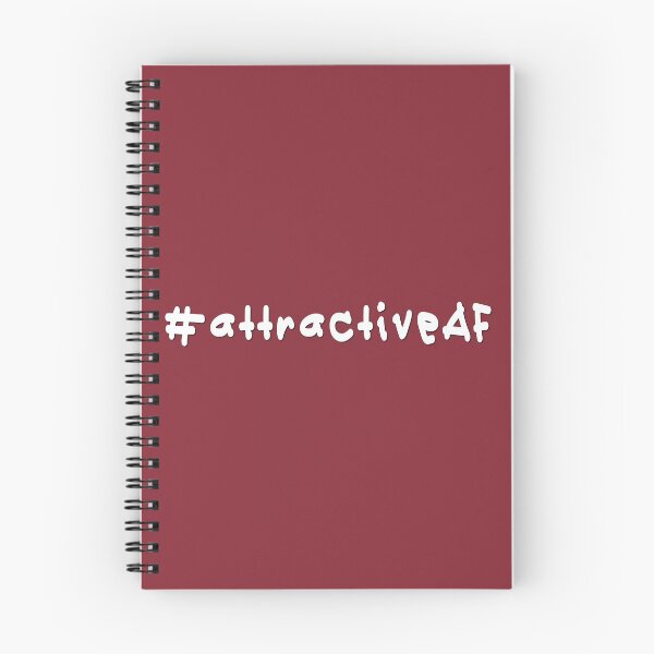 Item preview, #attractiveAF - White Text designed and sold by caknuck.