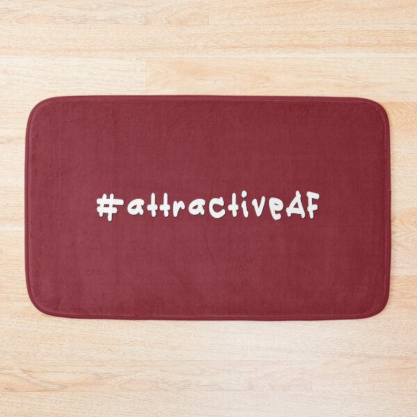 Item preview, #attractiveAF - White Text designed and sold by caknuck.