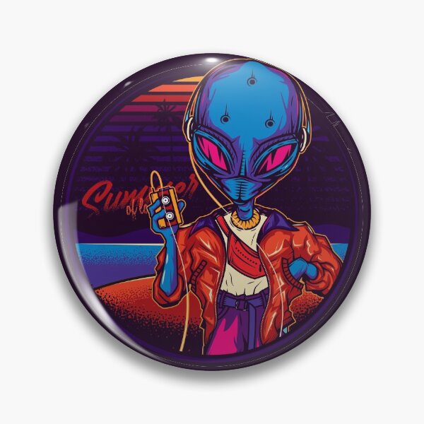 Item preview, An alien in vintage neon style - Never Forget Retro Vintage Cassette Tape Graphic Novelty Mens designed and sold by navuno.
