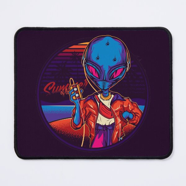 Item preview, An alien in vintage neon style - Never Forget Retro Vintage Cassette Tape Graphic Novelty Mens designed and sold by navuno.