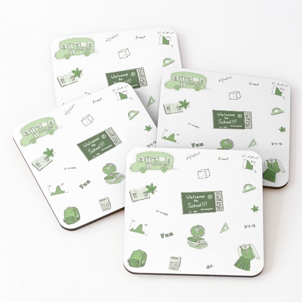 Item preview, Green School Subject Sticker Pack designed and sold by Pavnud.