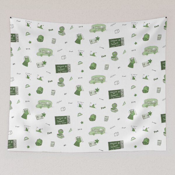 Item preview, Green School Subject Sticker Pack designed and sold by Pavnud.